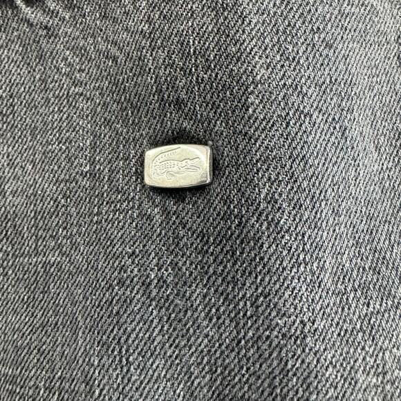 Y2K 100% Cotton Lacoste Jeans Regular Fit Straight Leg Black Gray W32 - L31 - Picture 11 of 13